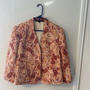 Paisley Women's Jacket by Linda Allard Ellen Tracy